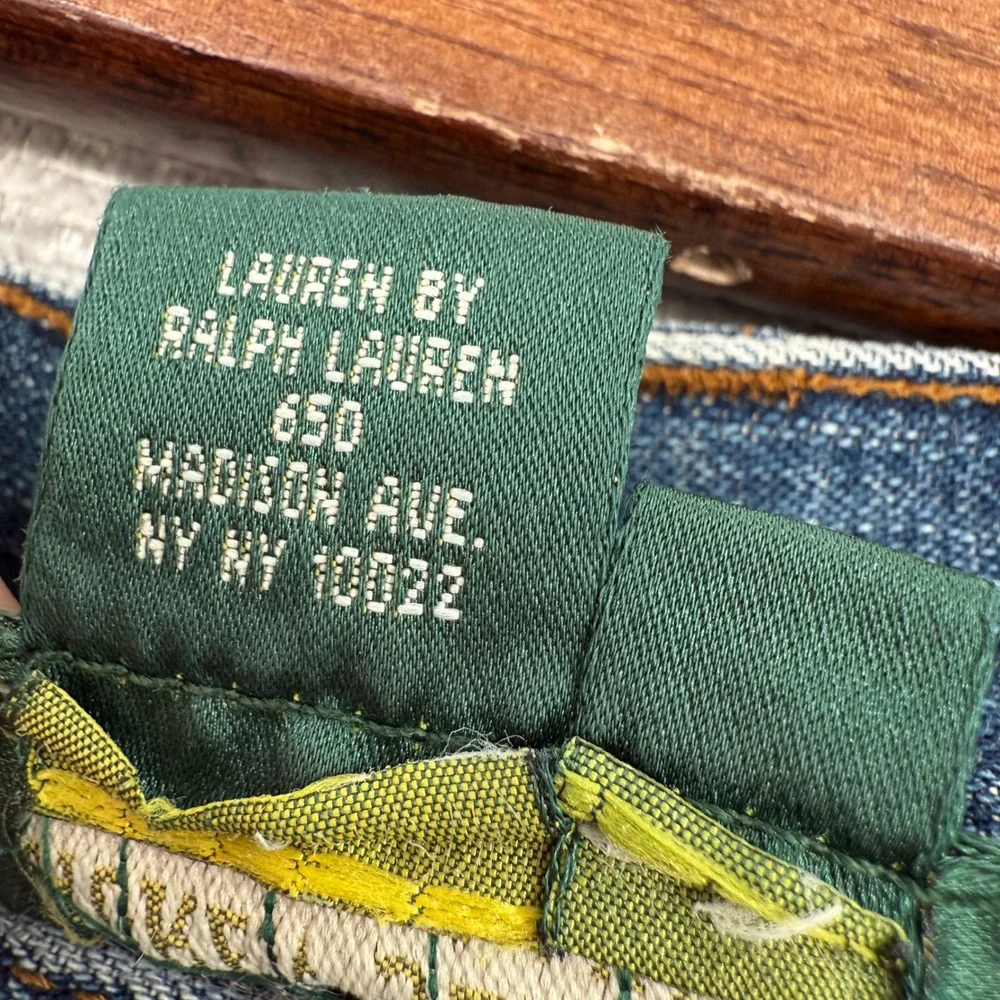 Lauren Jeans Co. Bootcut Jeans Womens Sz 16 Stretch Denim Classic‎ Blue Western